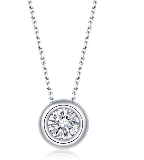 Round Disc Moissanite Set, view 2