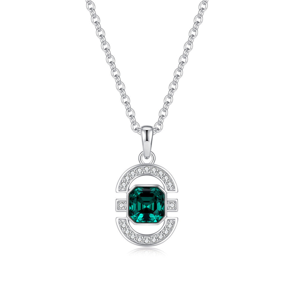 Square Green Stone Jewelry Set, view 7