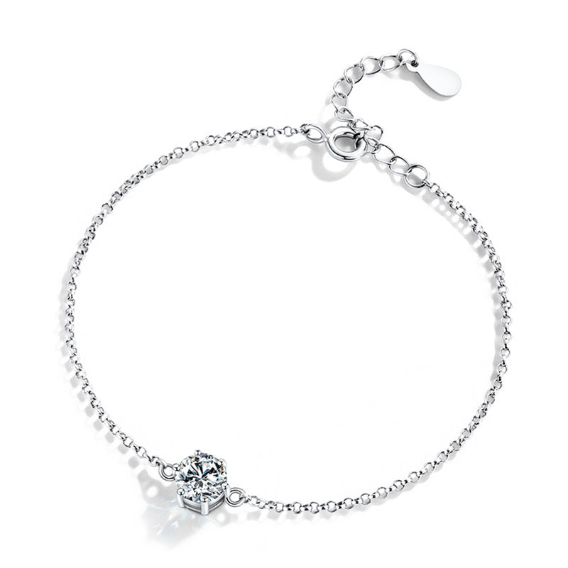 Solitaire Chain Bracelet, view 3