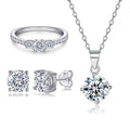 Round Zircon Solitaire Set, view 3