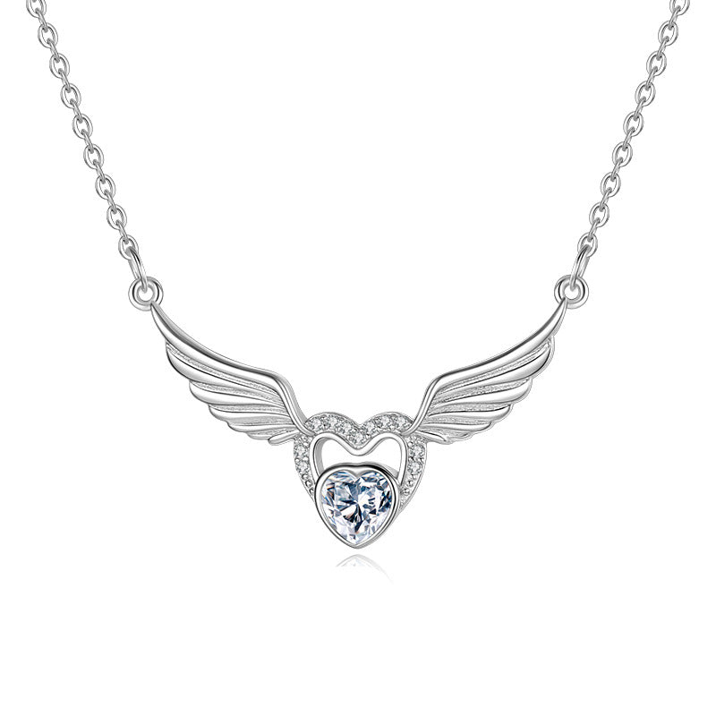 Angel Wing Pendant Necklace, view 5