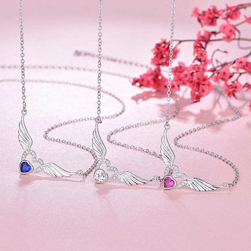 Angel Wing Pendant Necklace, view 4