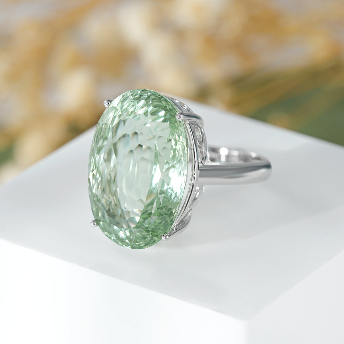 Green Amethyst Ring, view 5