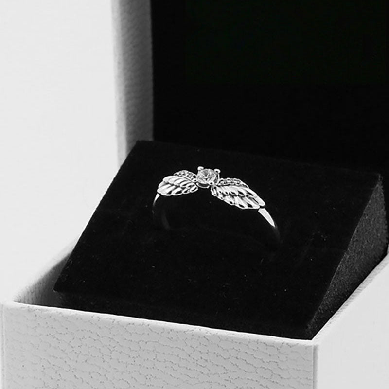 Feathered Angel Wing Ring, view 2