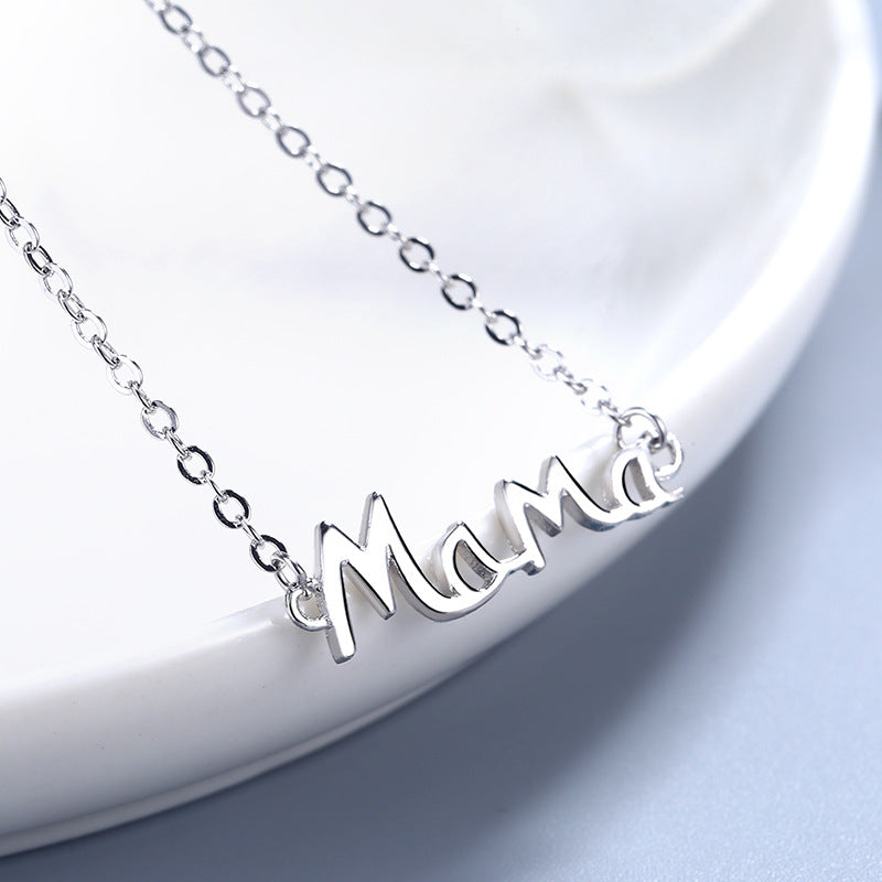 MaMa Letter Necklace, view 4