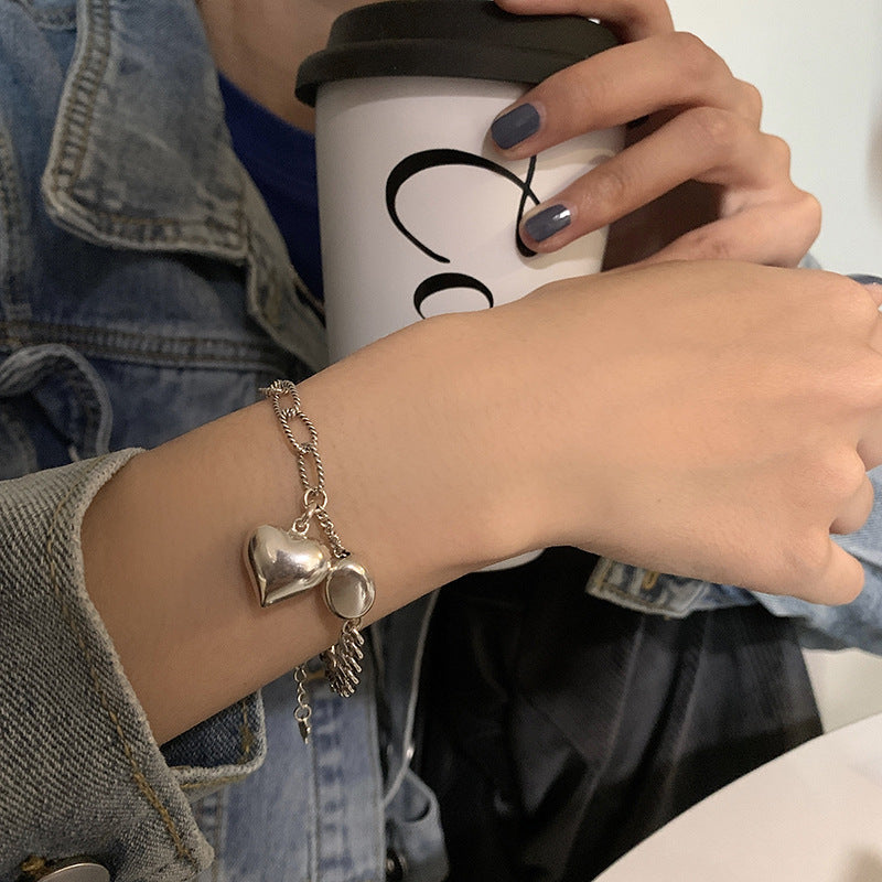 Sculpted Heart Bracelet, view 5
