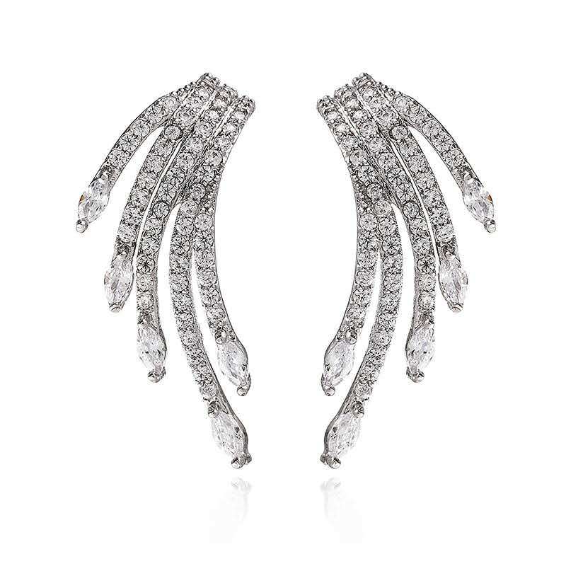 Angel Wing Zircon Studs