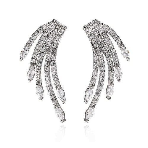 Angel Wing Zircon Studs