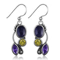 Blue Sandstone Drop Earrings