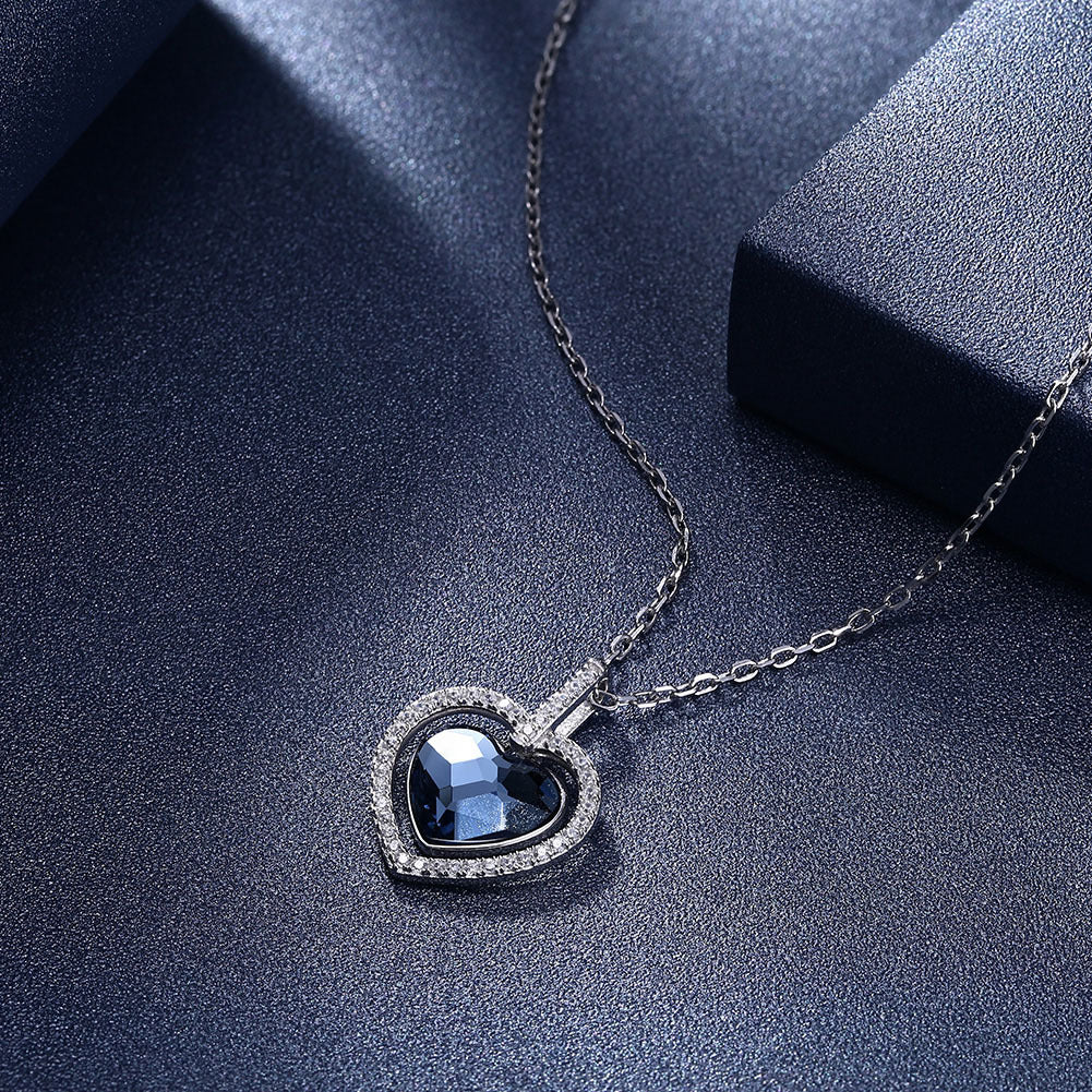 Crystal Heart Necklace, view 4