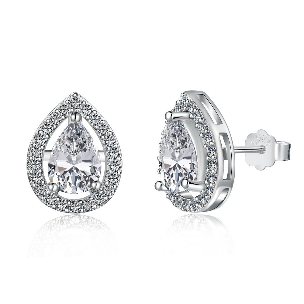 Water Drop Halo Jewelry Set, view 3