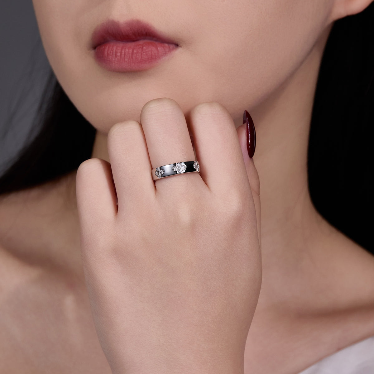 Floral Cluster Ring, view 4