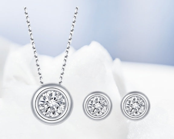 Round Disc Moissanite Set, view 5