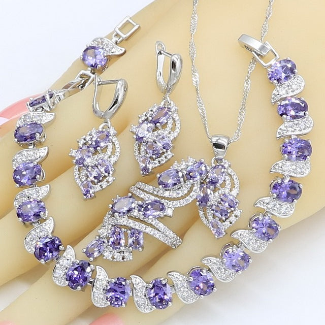 Amethyst Jewelry Set, view 2