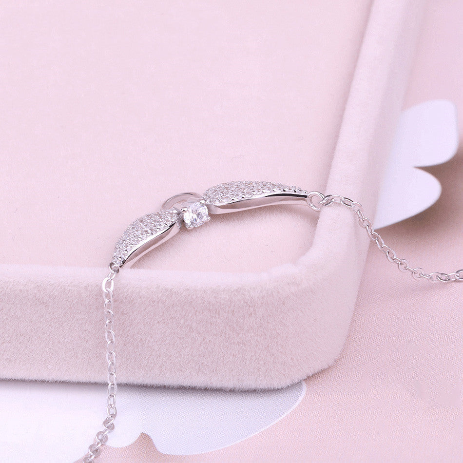 Silver Angel Wing Necklace, view 2