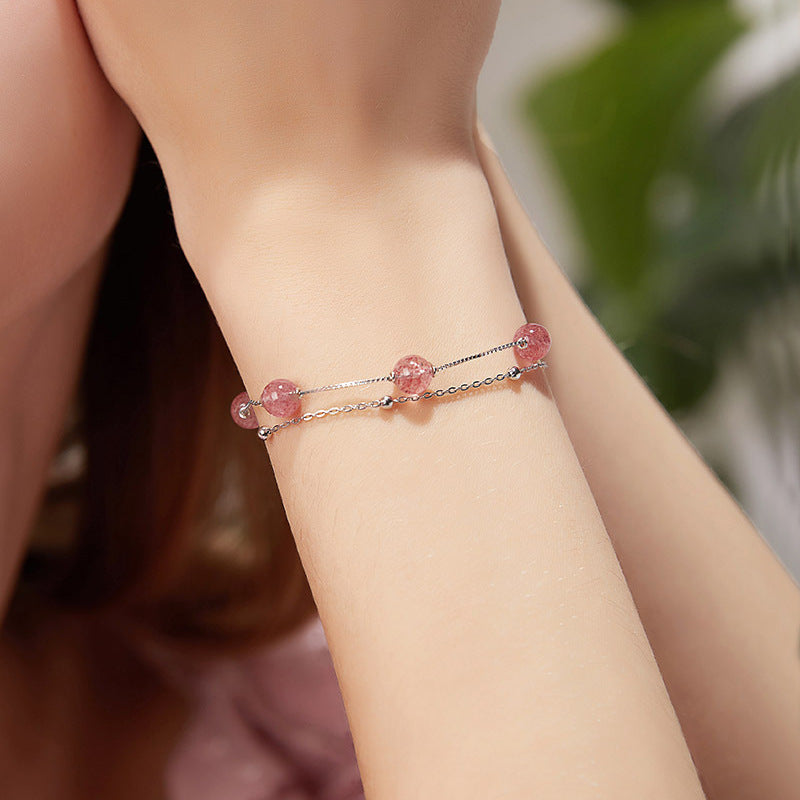 Strawberry Crystal Bracelet, view 5