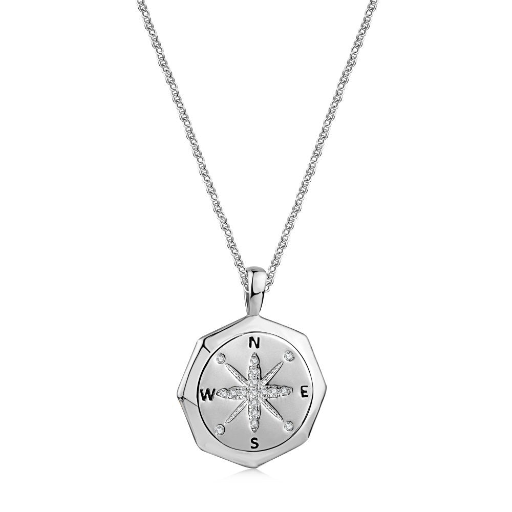 Lucky Compass Star Necklace, view 3
