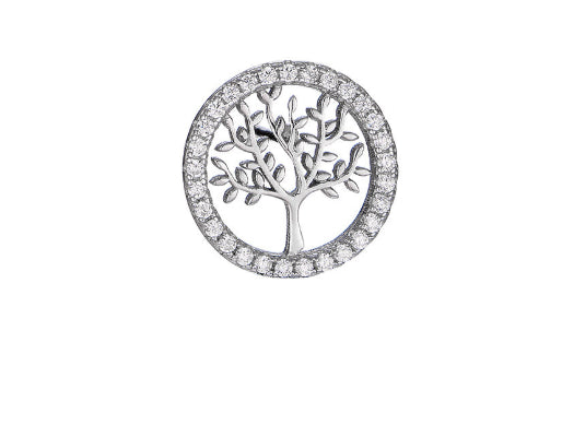 Silver Tree Earrings, view 4