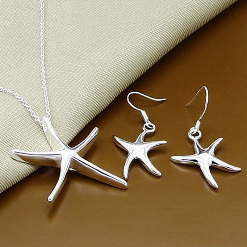 Starfish Necklace & Earrings Set, view 5