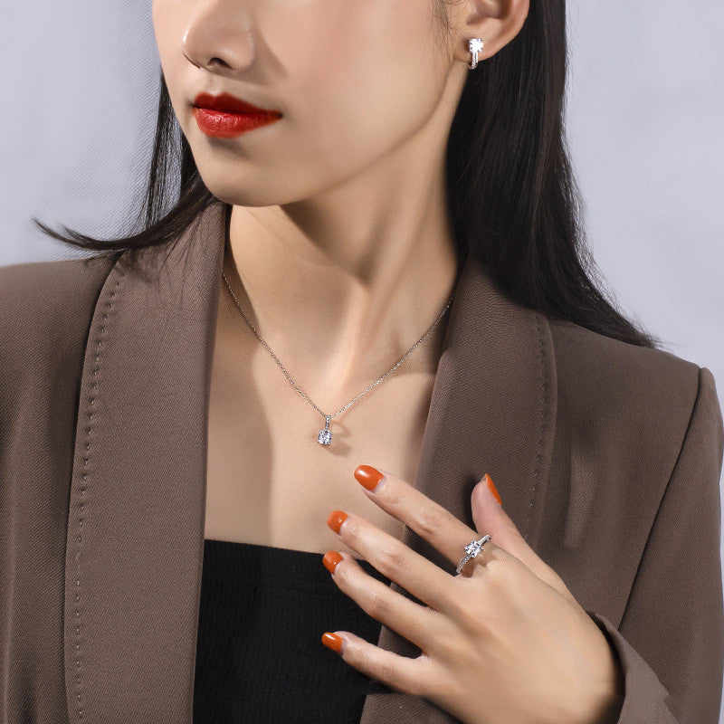 Micro Pavé Zircon Three-Piece Set