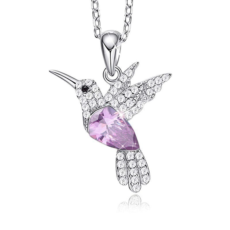 Hummingbird Necklace & Stud Set, view 3