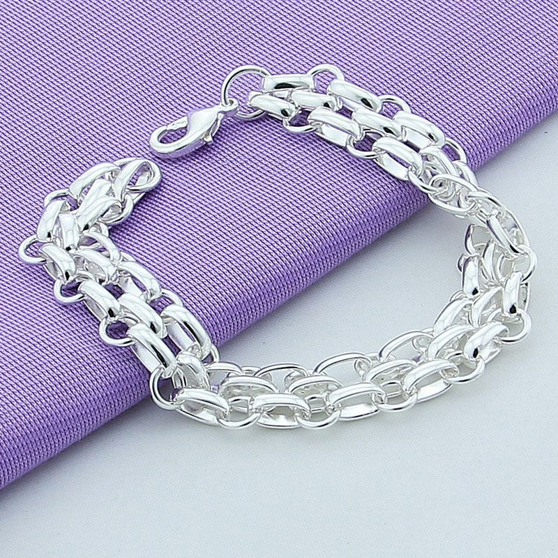 Three-Link Bracelet & Necklace Set, view 5
