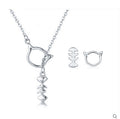 Kitten Pendant Necklace & Earrings Set, view 2