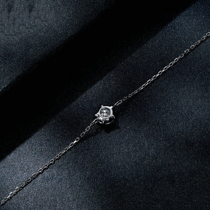 Moissanite Line Bracelet, view 2
