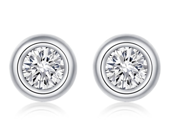 Round Disc Moissanite Set, view 4