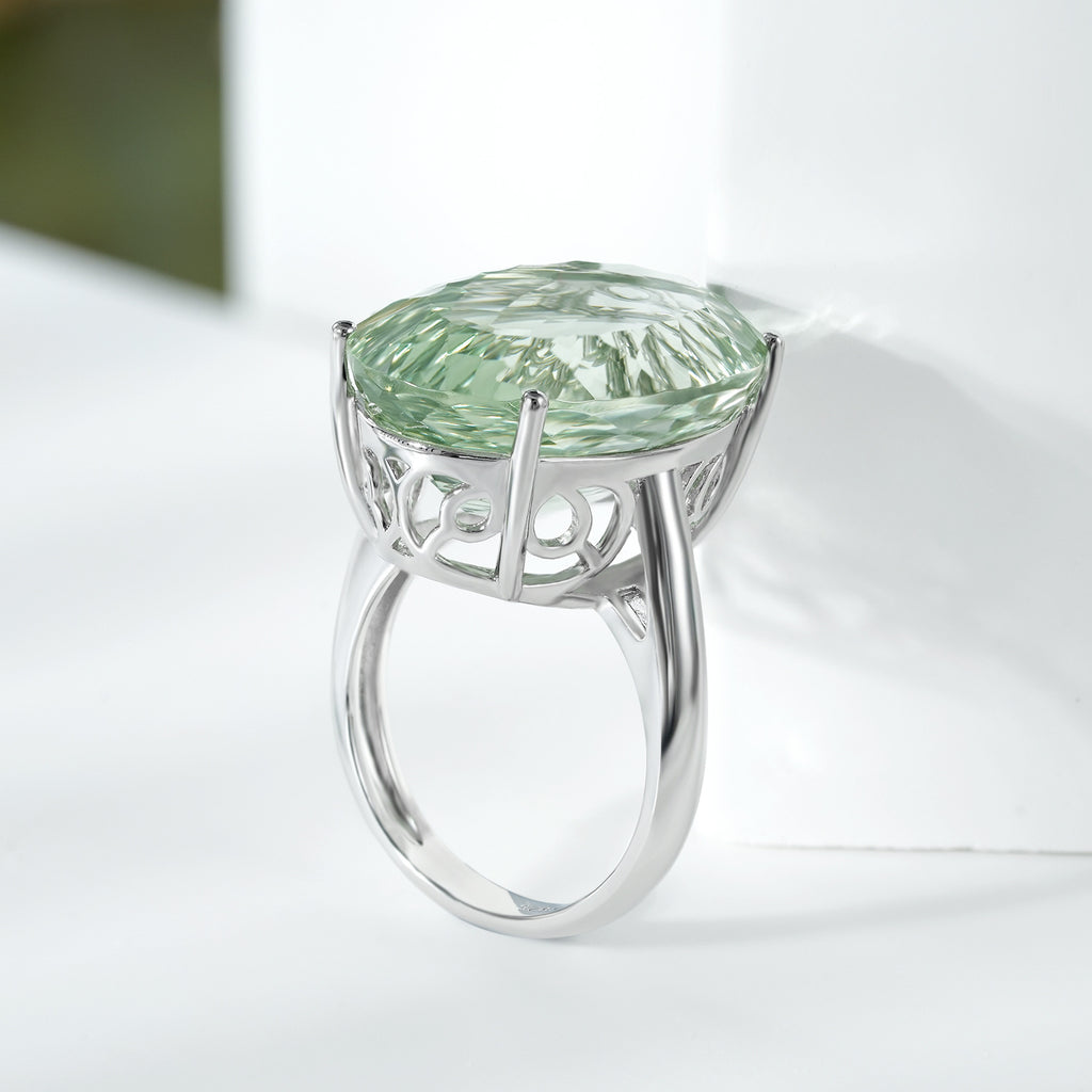 Green Amethyst Ring, view 3