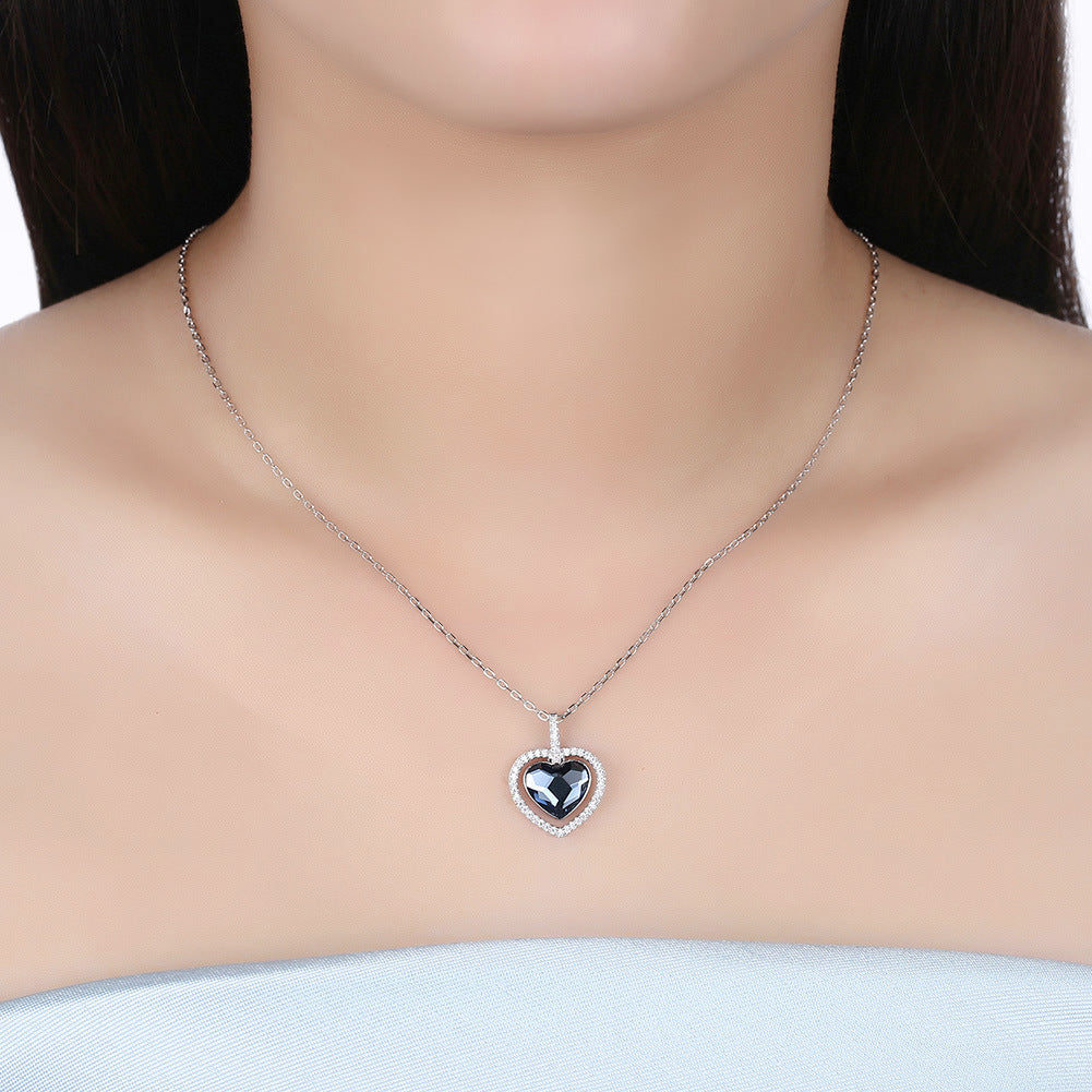 Crystal Heart Necklace, view 6