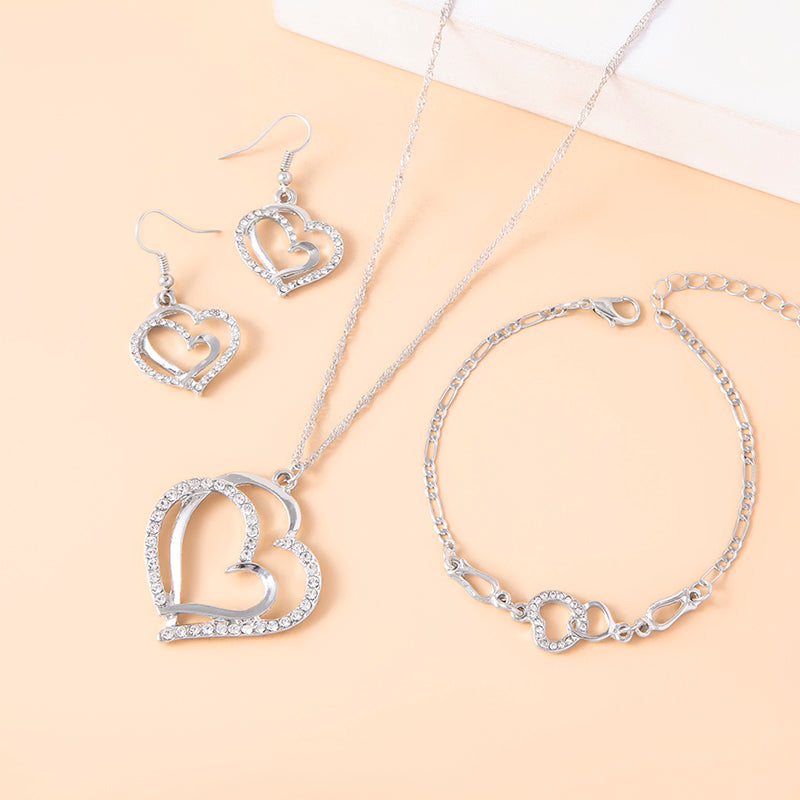 Crystal Heart Jewelry Set, view 2