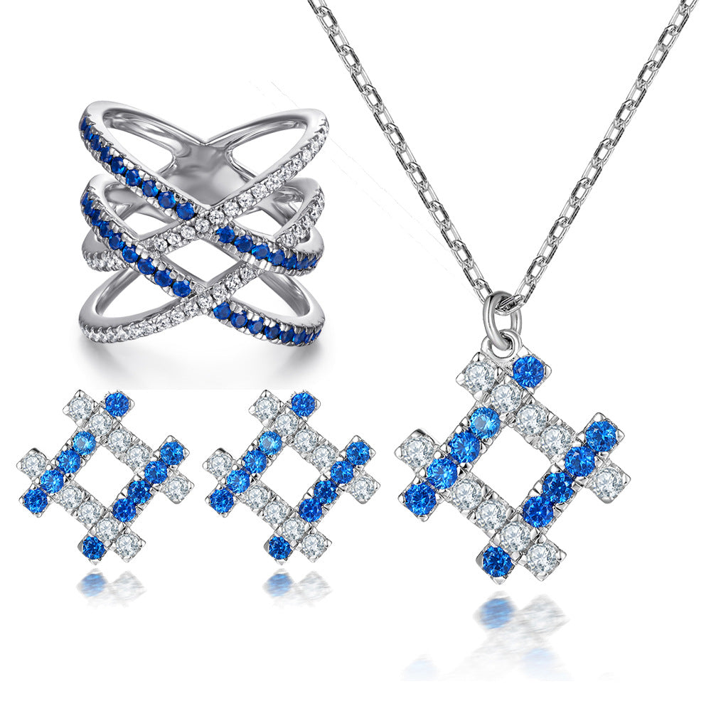 Cross & Zircon Three-Piece Set, view 3