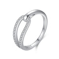 Crossover Pavé Ring