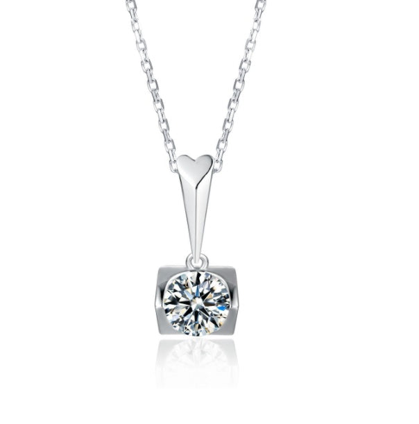 Moissanite Pendant & Stud Set, view 5