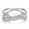 Three-Stone Twist Ring, view 5