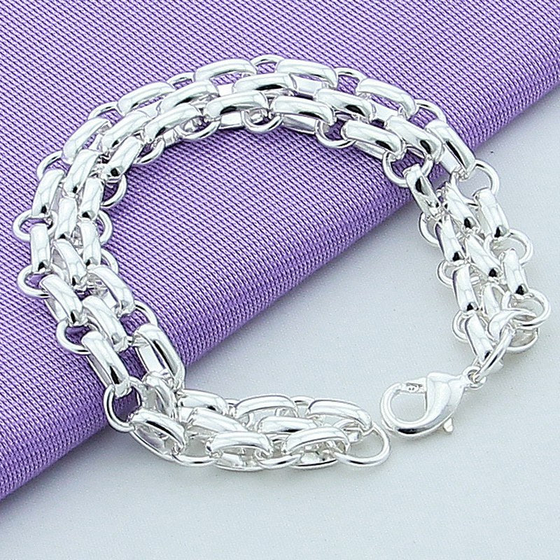 Three-Link Bracelet & Necklace Set, view 3