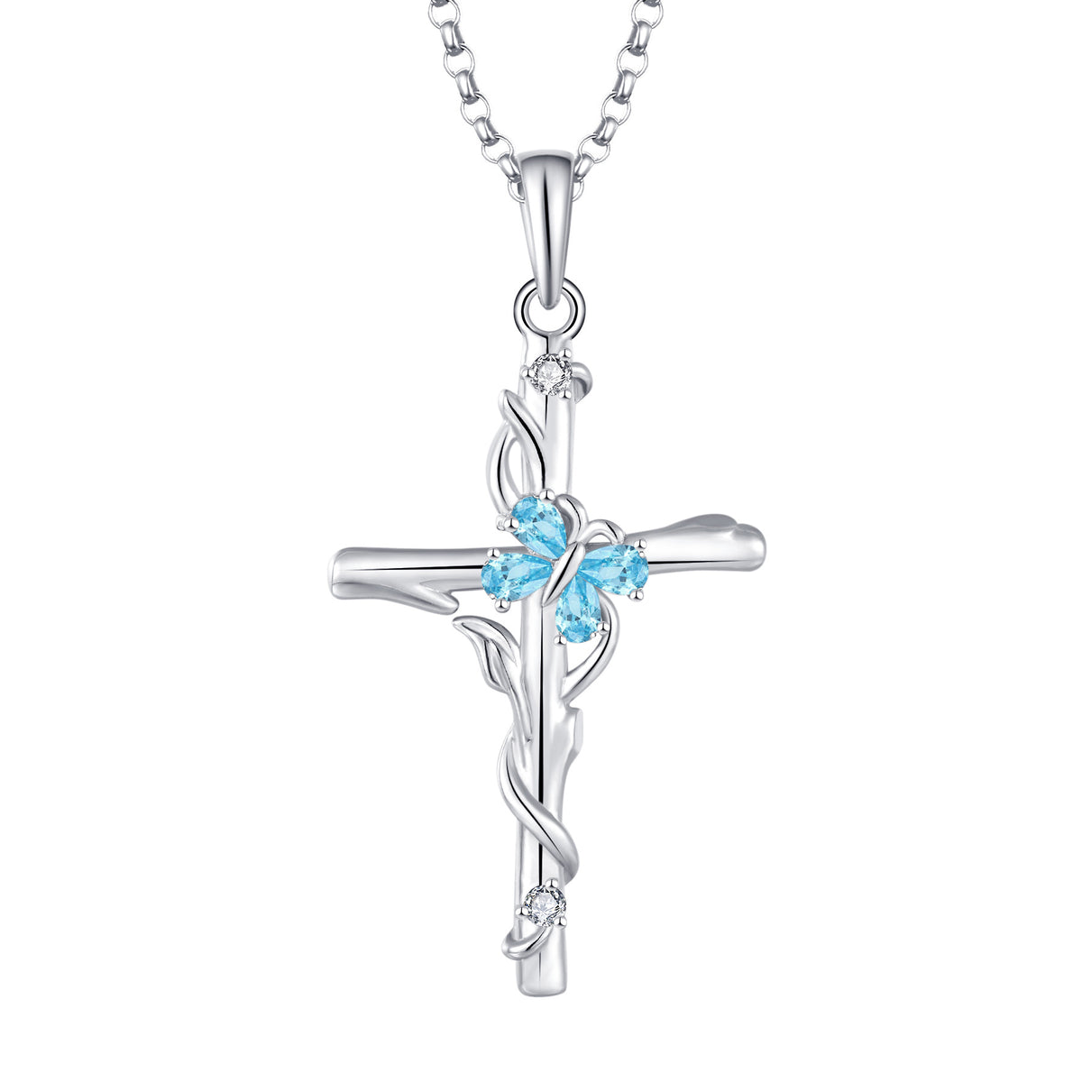 Cross Pendant Necklace, view 2