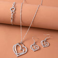 Crystal Heart Jewelry Set
