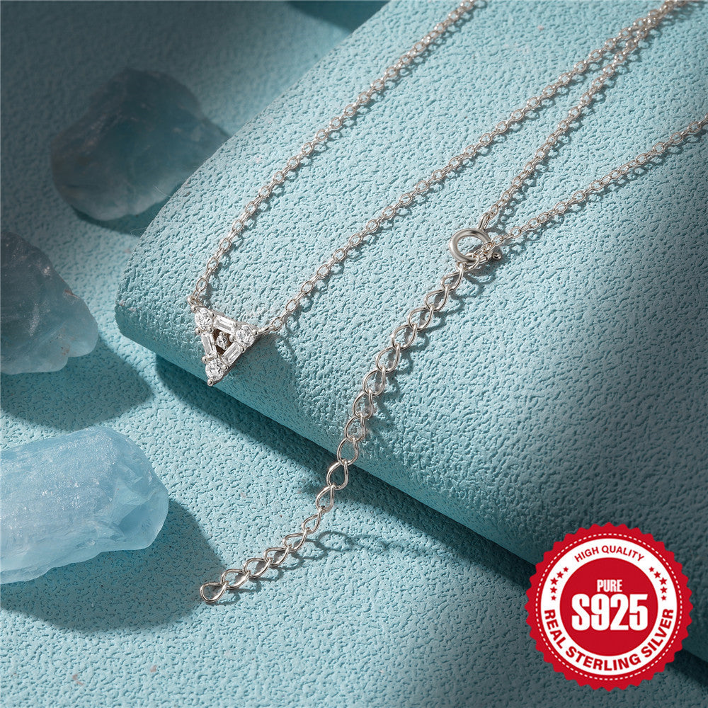 Triangle Pendant Necklace, view 4