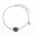 Green Stone Link Bracelet