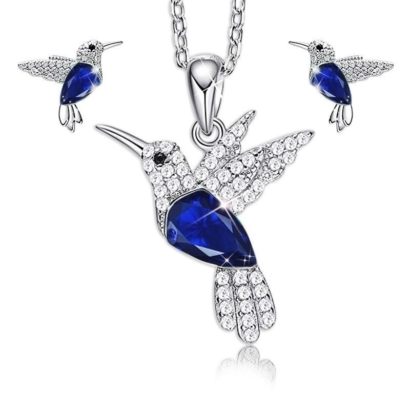Hummingbird Necklace & Stud Set, view 6