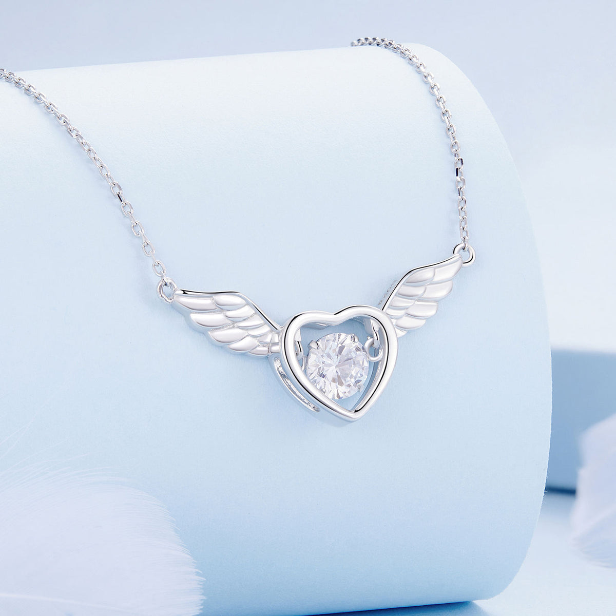Angel Wings Pendant Necklace, view 6