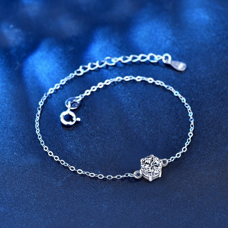 Solitaire Chain Bracelet, view 5