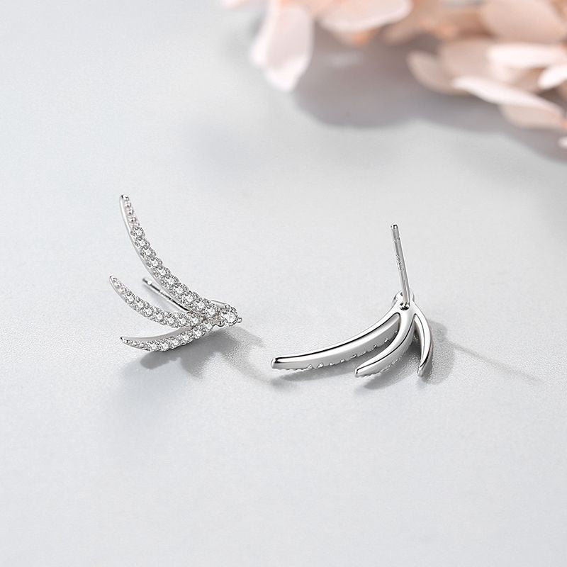 Angel Wing Studs, view 2