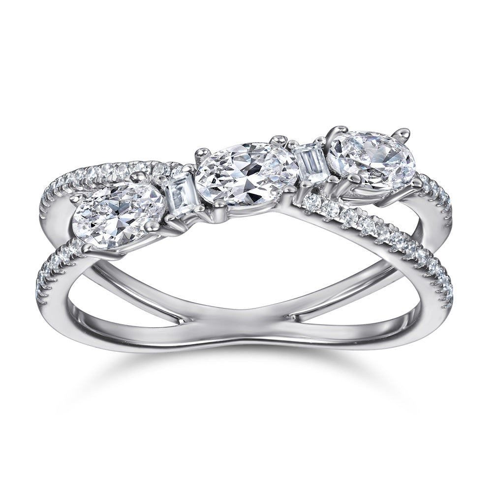 Three-Stone Twist Ring