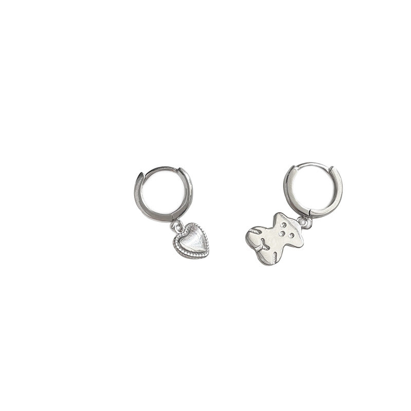 Bear Love Asymmetrical Earrings, view 5