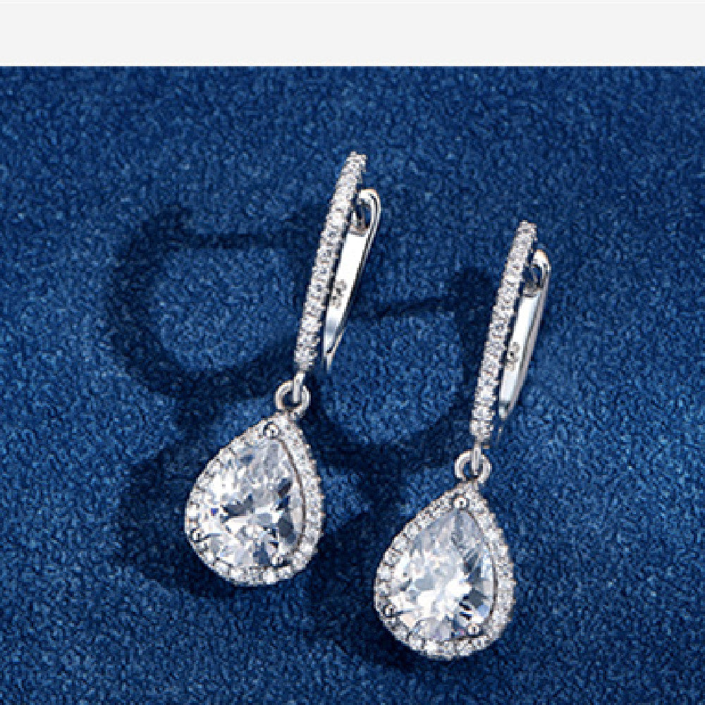 Teardrop Zircon Three-Piece Set, view 4