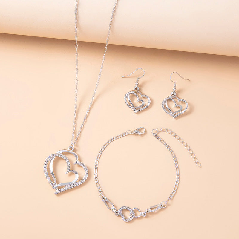 Crystal Heart Jewelry Set, view 3