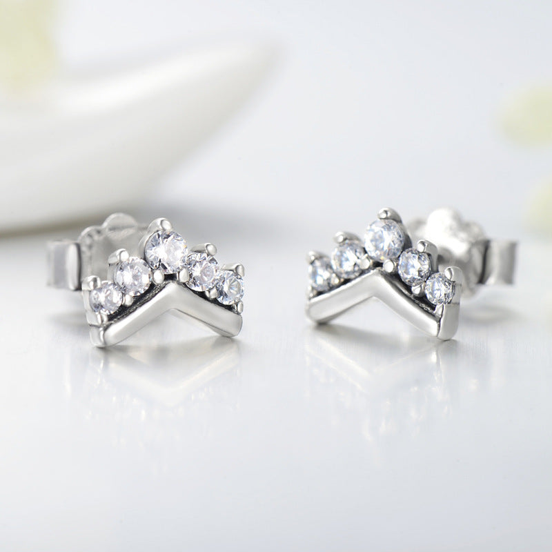 Crown Stud Earrings